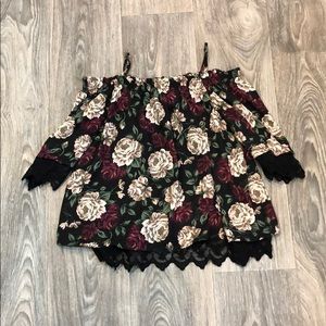 Off the shoulder floral top
